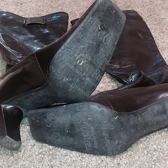 Good Condition Chocolate Brown Boots Size 8.5 - Picture 3 of 4